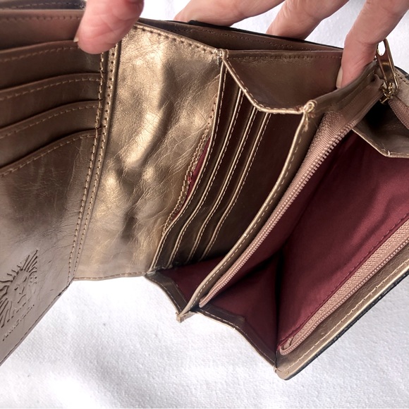 ANNE KLEIN BLACK Croc Embossed Wallet New NWOT - Picture 8 of 10